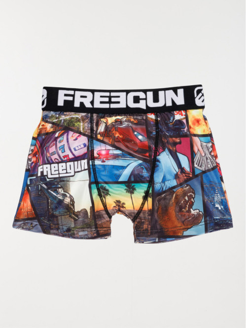 Shorty Freegun imprimé fantaisie garçon