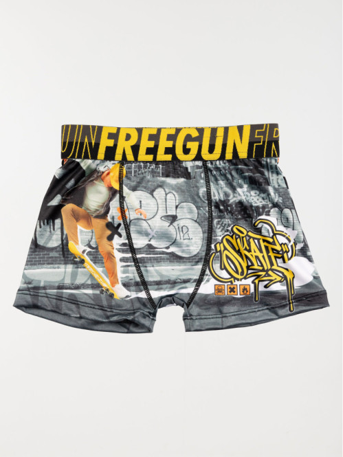 Shorty Freegun imprimé skate garçon