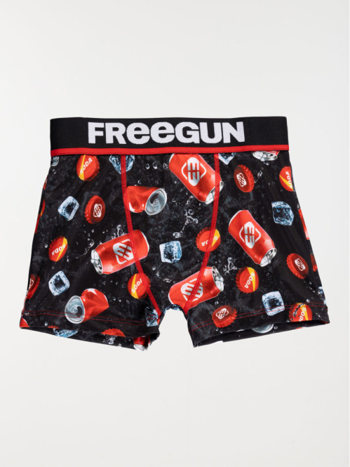 Boxer FREEGUN canettes garçon