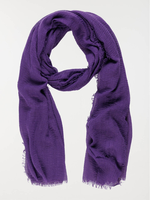 Foulard uni ultra violet femme