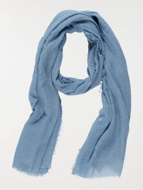 Foulard uni denim stone femme