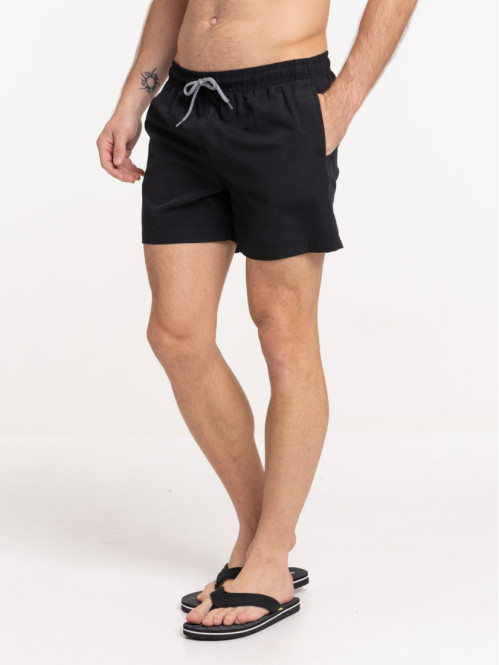 Short de bain noir homme