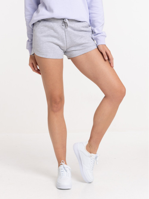 Short basique gris chiné femme