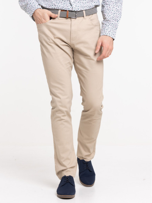 Jean slim coloris sable homme