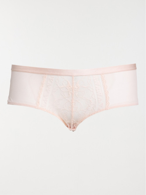 Shorty rose poudré femme (46-52)