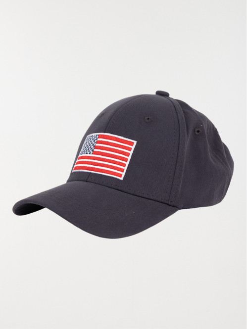 Casquette noir drapeau USA homme