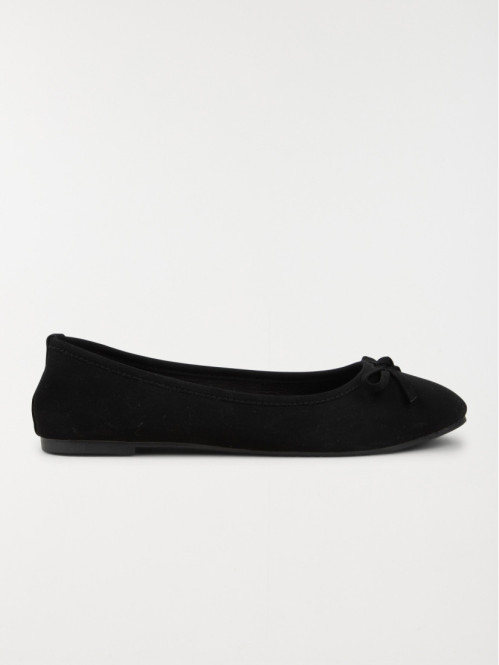 Ballerine suédine femme noire (37-42)