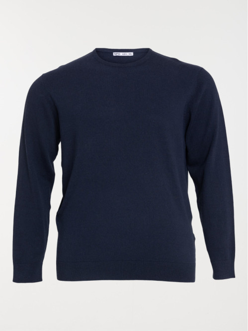 Pull marine grande taille homme