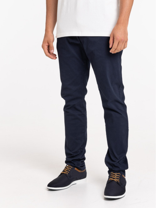 Pantalon chino slim homme marine navy