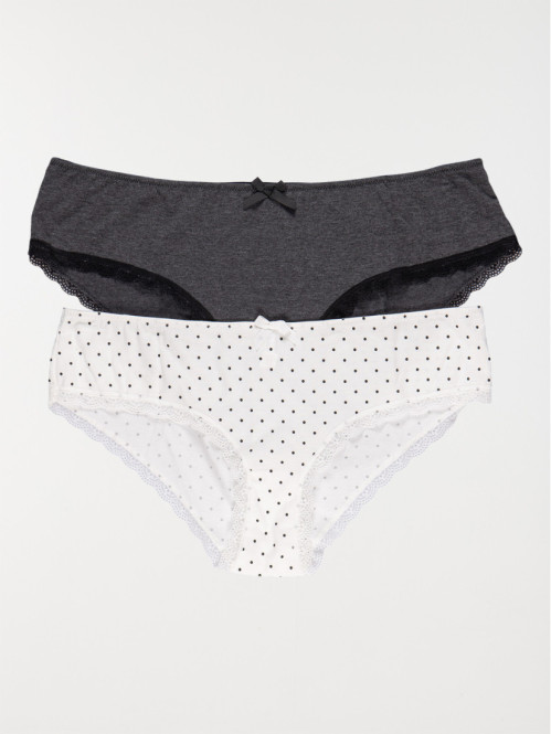 Lot de 2 shorties femme...