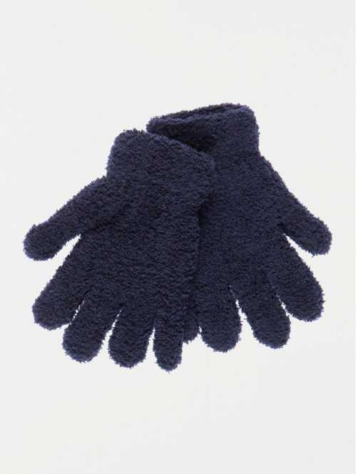 Gants tout doux marine fille