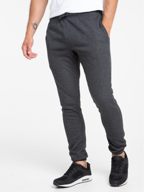 Pantalon sport gris anthracite chiné