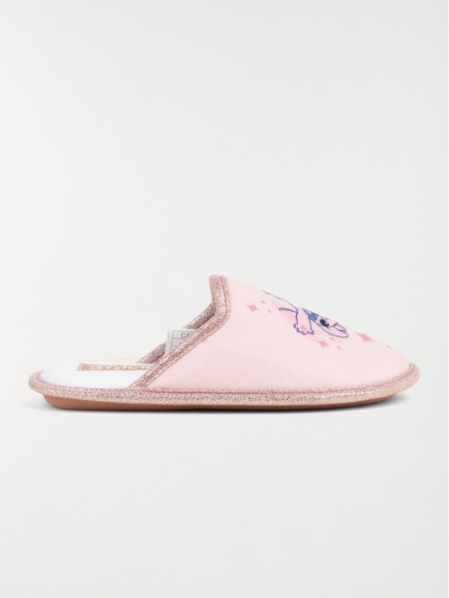 Chausson mule Stitch rose fille (31-35)