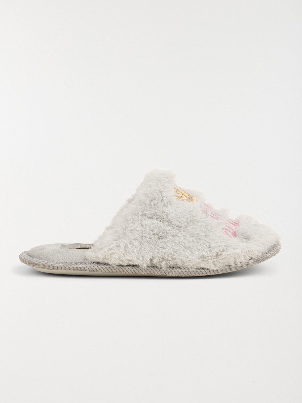 Chaussons mules message fille (31-35)