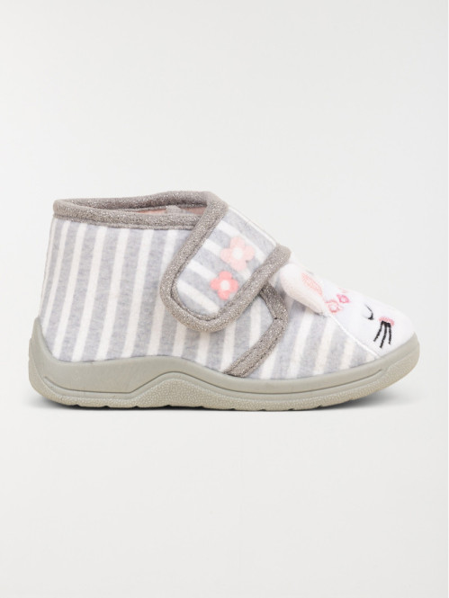 Chaussons montants lapin fille (19-24)