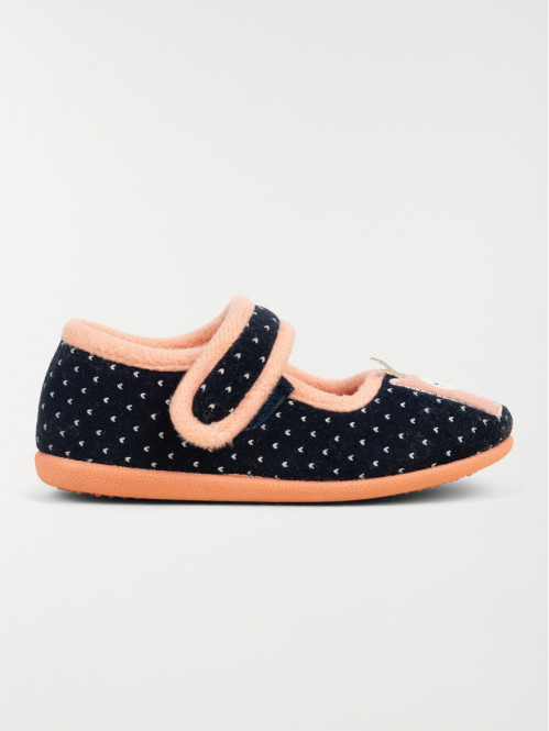 Chaussons hibou et coeur fille (24-30)