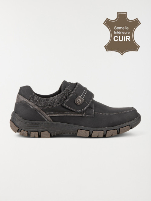 Chaussures homme à scratch noir (40-46)