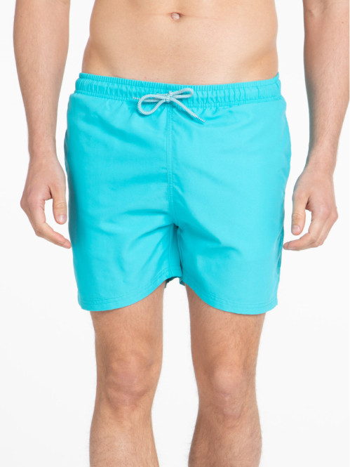 Short de bain turquoise homme