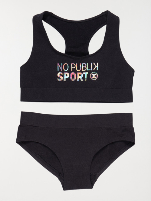 Ensemble sport brassière et slip fille