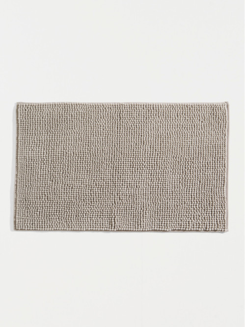 Tapis de bain chenille 50 x 80 cm beige