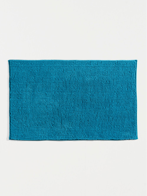 Tapis de bain chenille 50x80cm turquoise