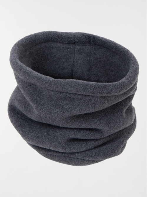 Snood polaire anthracite chiné garçon