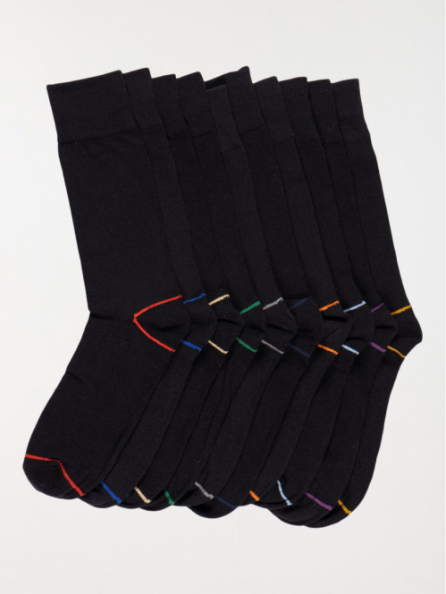 Lot de 10 paires chaussettes homme