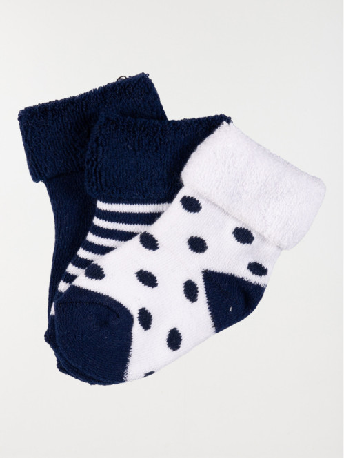 Lot de 3 paires de chaussettes garçon