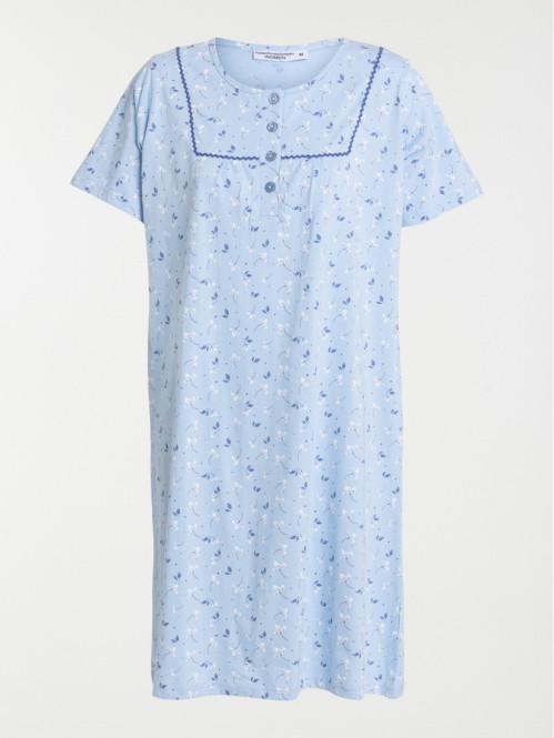 Chemise de nuit bleue...