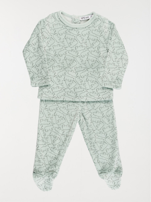 Pyjama imprimé ourson garçon (6-36M)