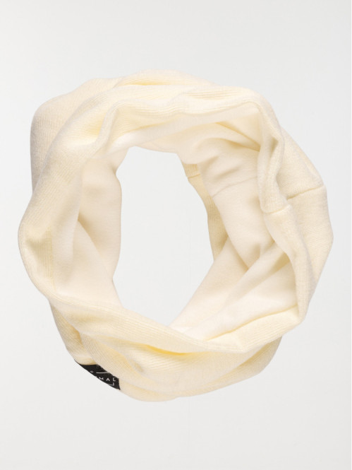 Snood écru intérieur polaire femme