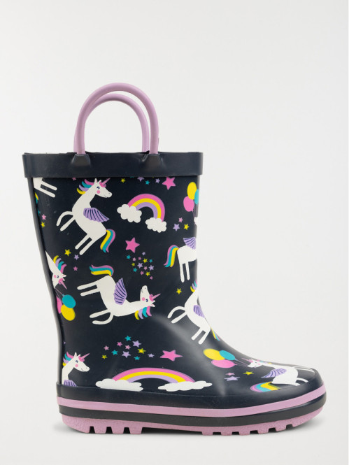 Bottes motif licorne fille...