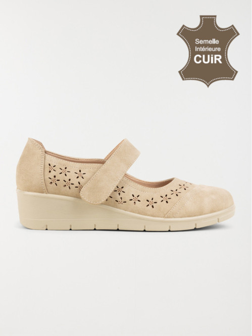 Chaussure confort beige femme (36-41)