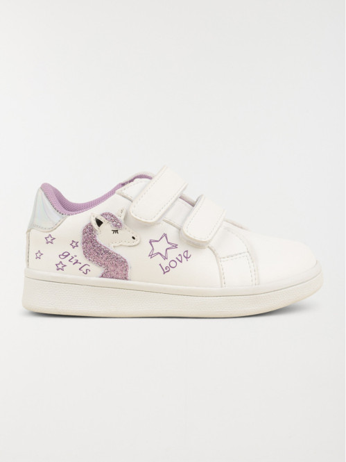 Baskets motif licorne fille (24-30)