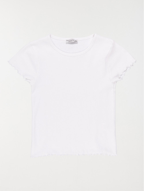 Tee-shirt blanc fille (XXS-M)