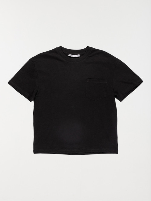 Tee-shirt basique noir garçon (XXS-M)