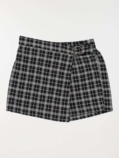 Jupe short à carreaux fille (XXS-M)