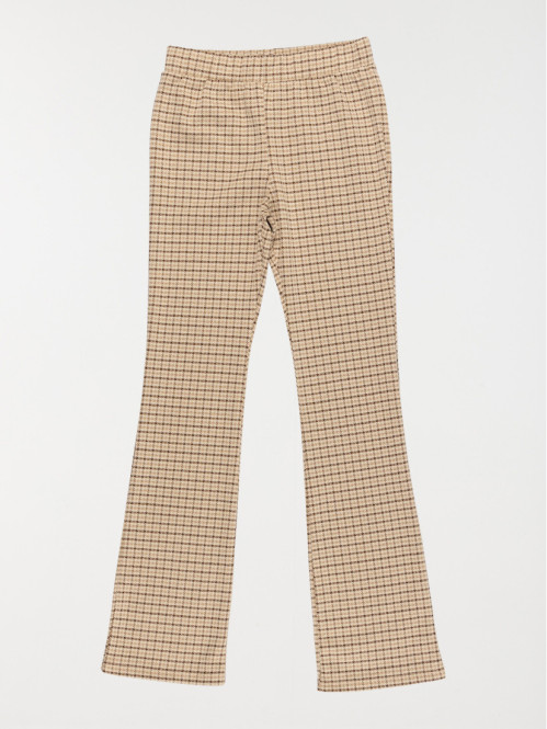 Pantalon évasé à carreaux fille (3-12A)