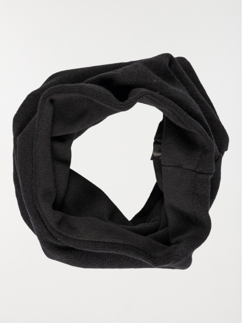 Snood noir intérieur polaire femme