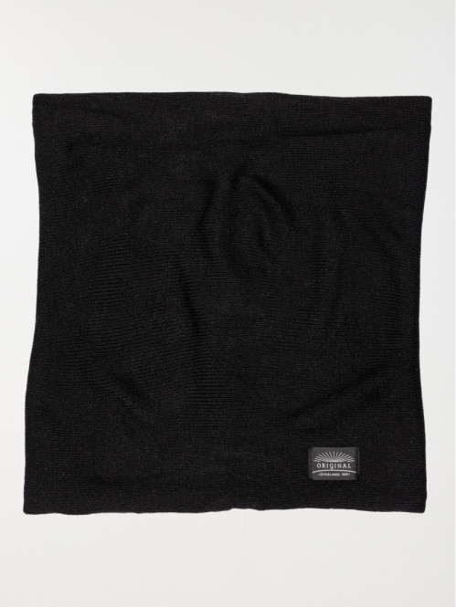 Snood noir homme intérieur polaire