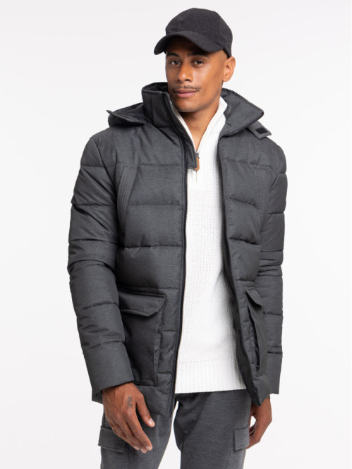 Blouson gris anthracite chiné homme