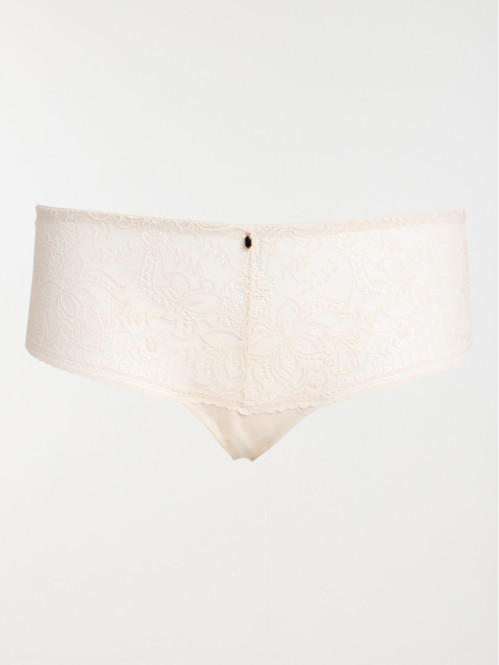 Shorty dentelle crème femme...