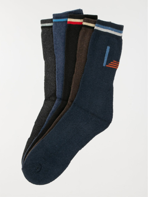 Lot 5 paires de chaussettes sport homme