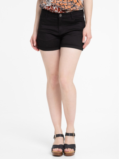 Short basique noire femme