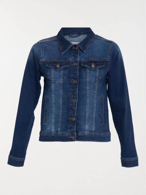 Veste en jean stone femme