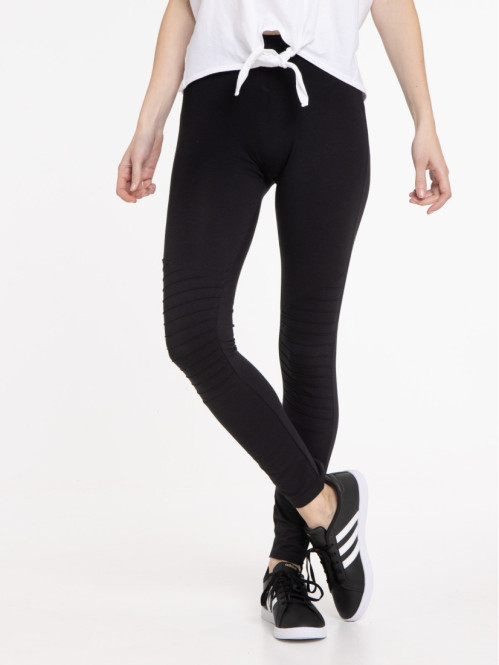 Legging fantaisie noir femme