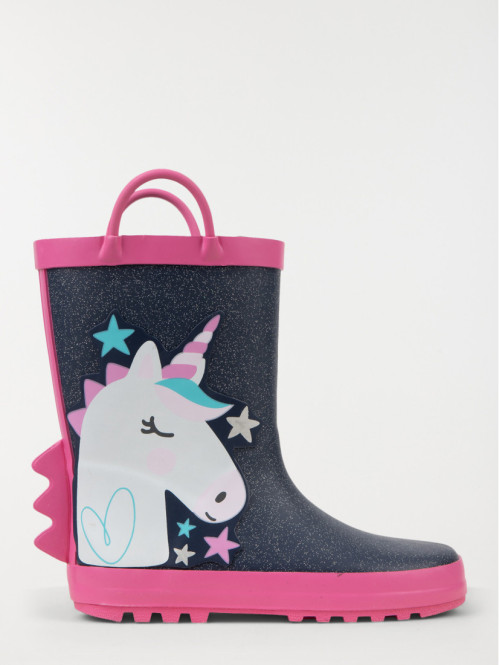 Bottes de pluie fille licorne (31-33)