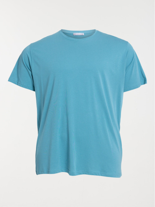 T-shirt homme grande taille azur