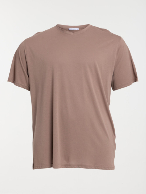 T-shirt homme grande taille mocca latte