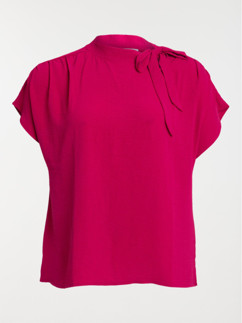 Blouse lavallière grande taille femme